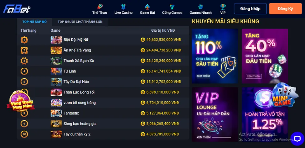 Giao diện thân thiện của Mobile Bet365